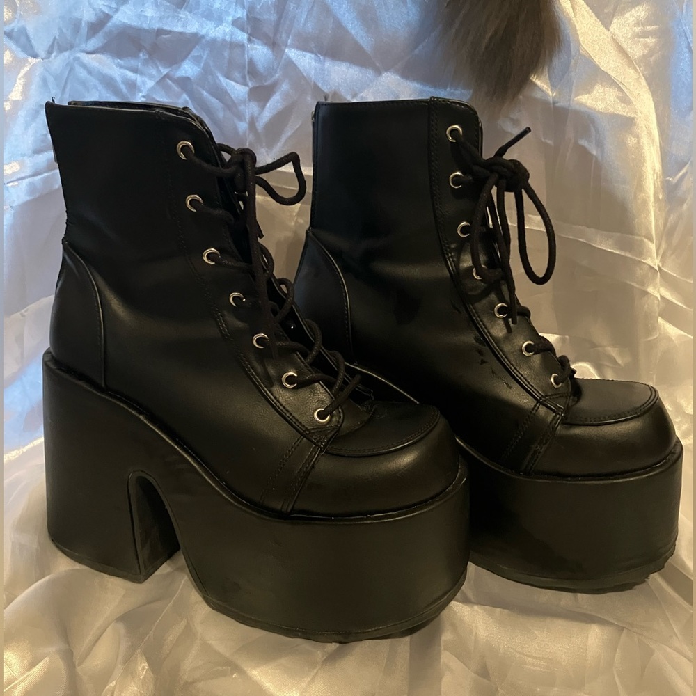☆DEMONIA CAMEL 203- PLEASER ANKLE BOOTS☆